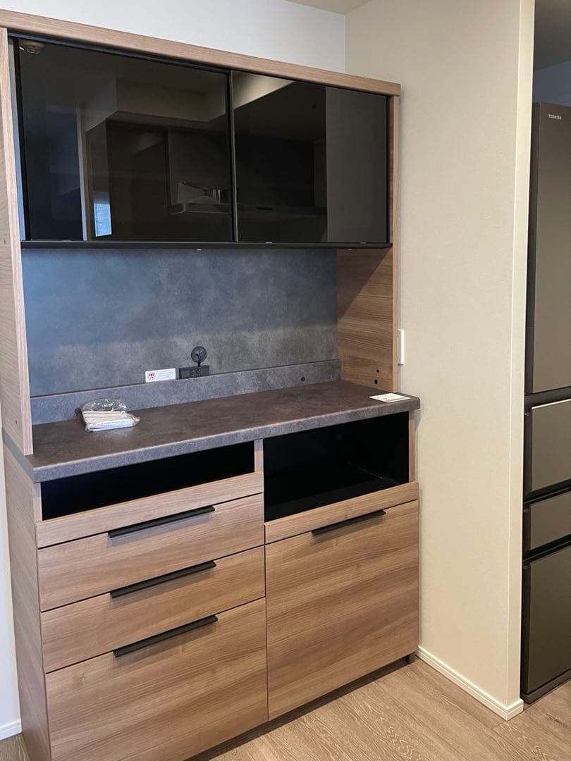 Pamouna ID キッチンキャビネット キッチンボードレンジボード食器棚