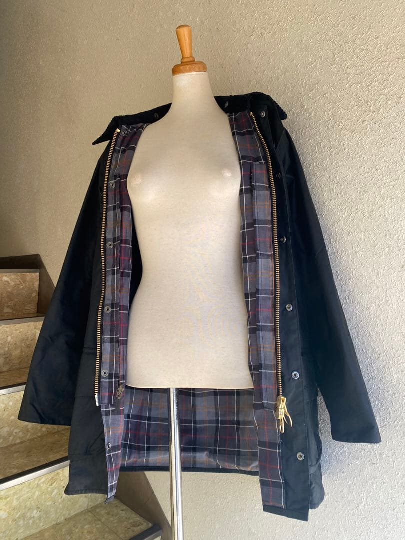 愚地さま【新品】Barbour オイルドジャケット ブラック M 38