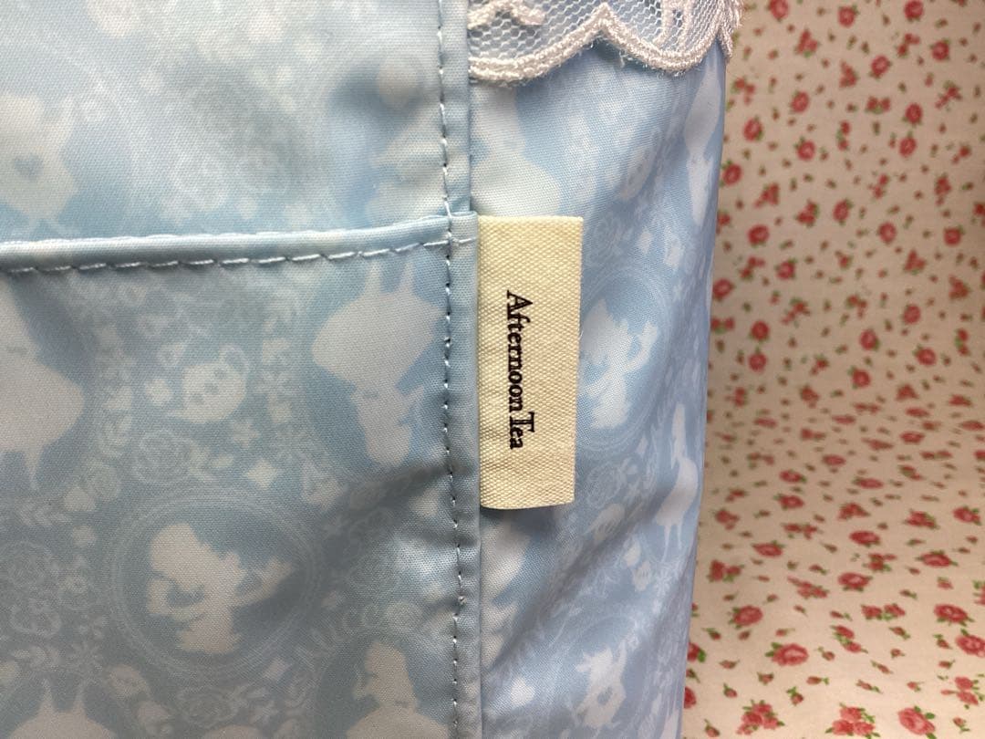 【未使用】アフタヌーンティー　バッグ　ディズニー　近沢レース　小物入れ　バニティ