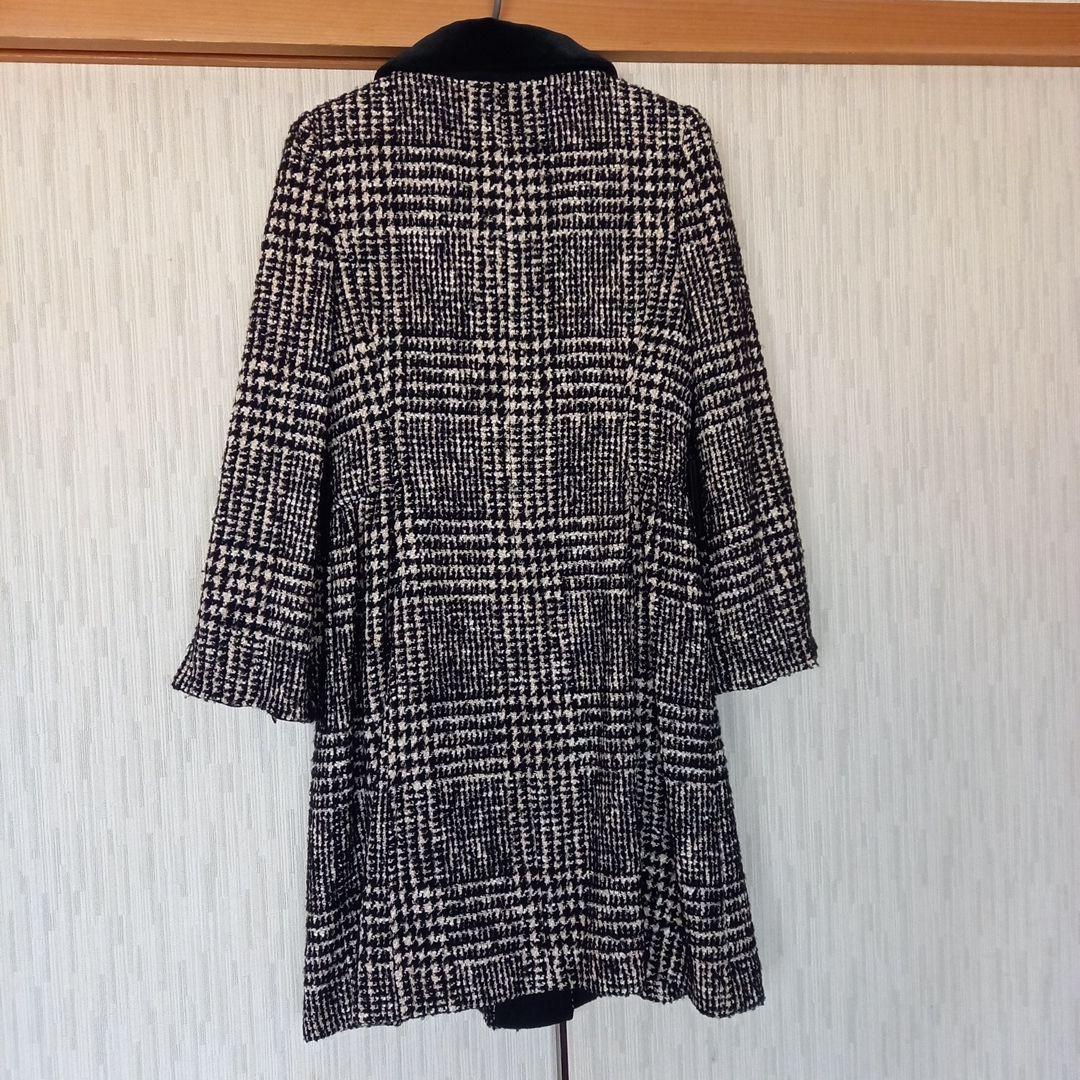M'S GRACY チェック柄 ロングコート 38