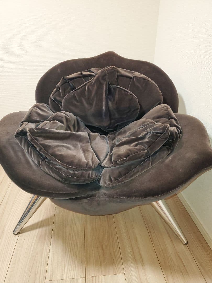 送込！値下！edra rose chair エドラ　梅田正徳　ブラウン
