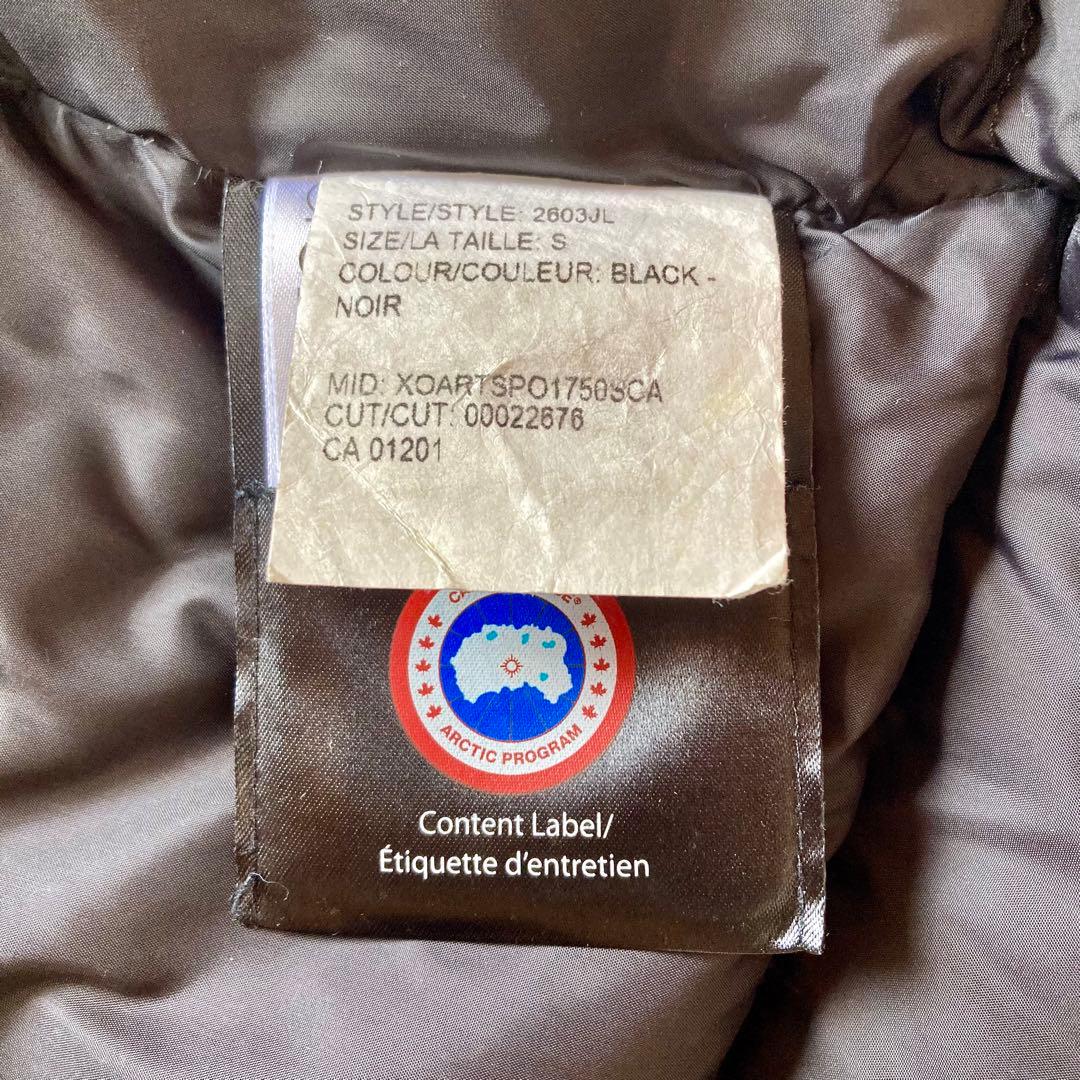 限定価格 カナダグース ダウンジャケット 黒ブラックS BRONTE2603JL