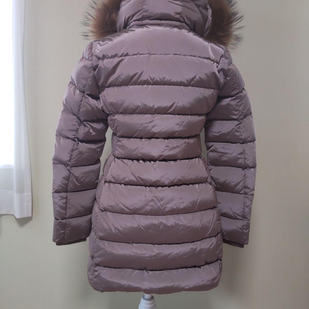 add新品タグ付き高級ロングダウンジャケット たぬきファー取り外し可