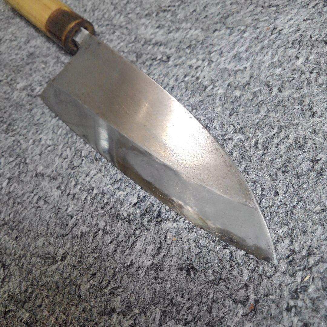 ONo.483　中古　堺・出刃包丁(極上登録　卍正忠　請合)