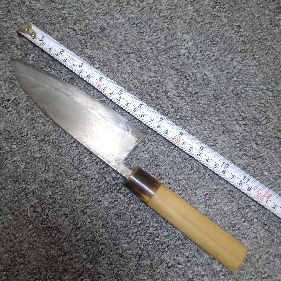 ONo.483　中古　堺・出刃包丁(極上登録　卍正忠　請合)