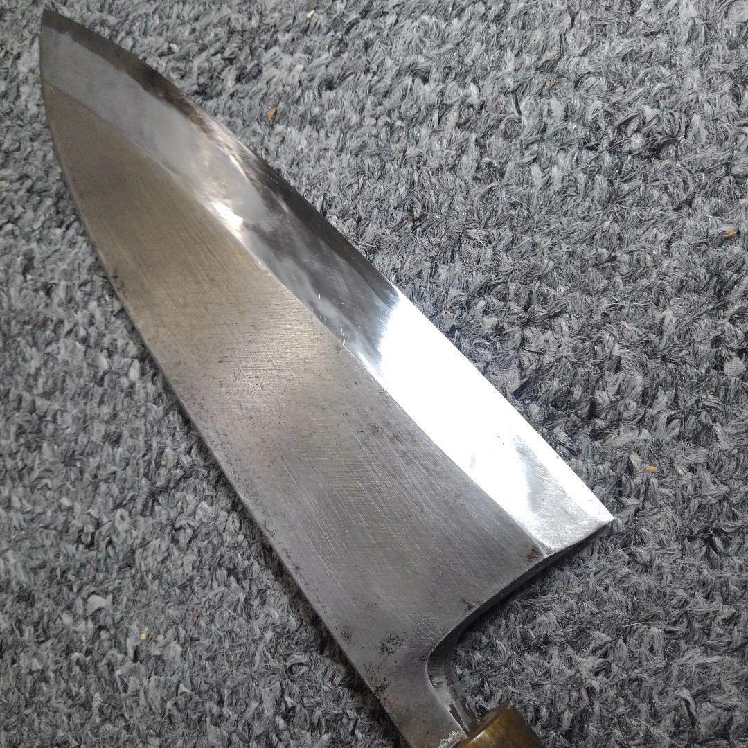 ONo.483　中古　堺・出刃包丁(極上登録　卍正忠　請合)