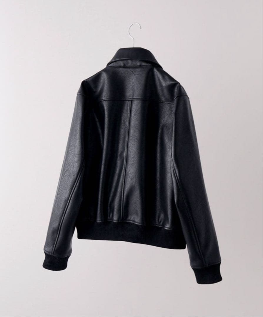 clel ディープテクスチャーブルゾン ブラック　S サイズ