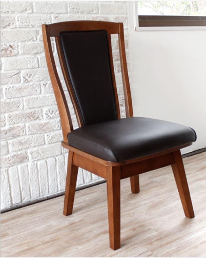 CRS　回転式ダイニングチェア　1脚　ブラウン