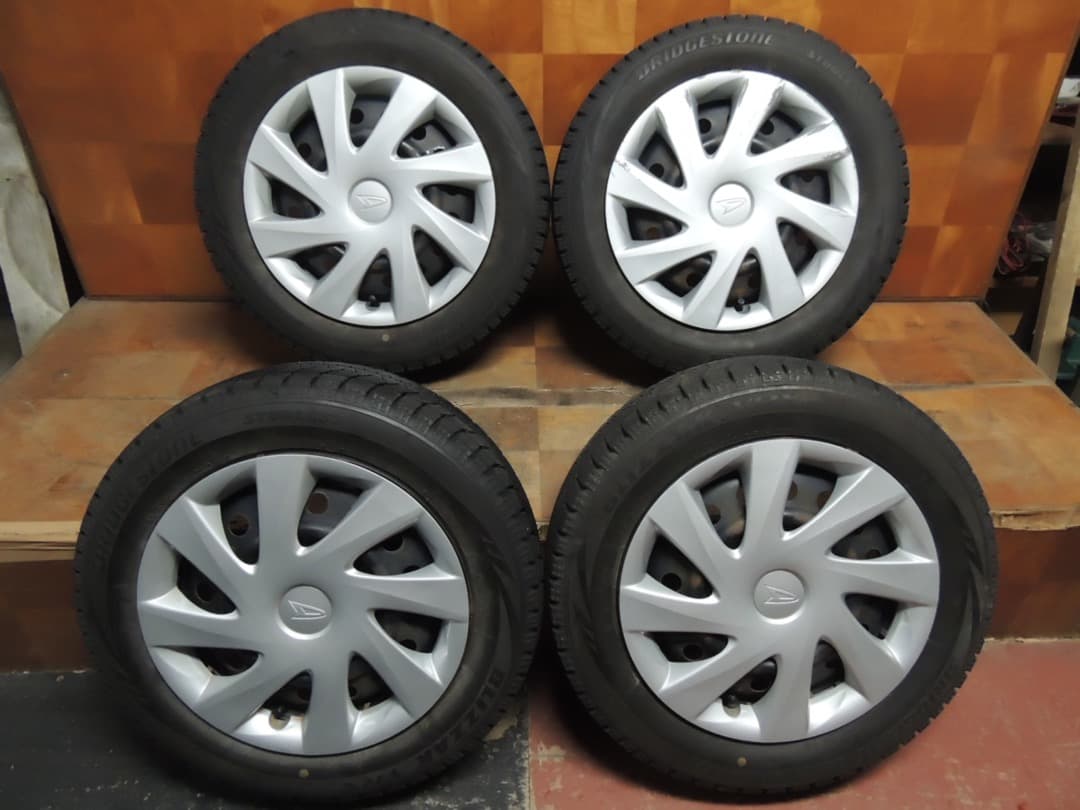 A6 155/65R14 75Q ブリヂストン スタッドレス ホイール付 4本