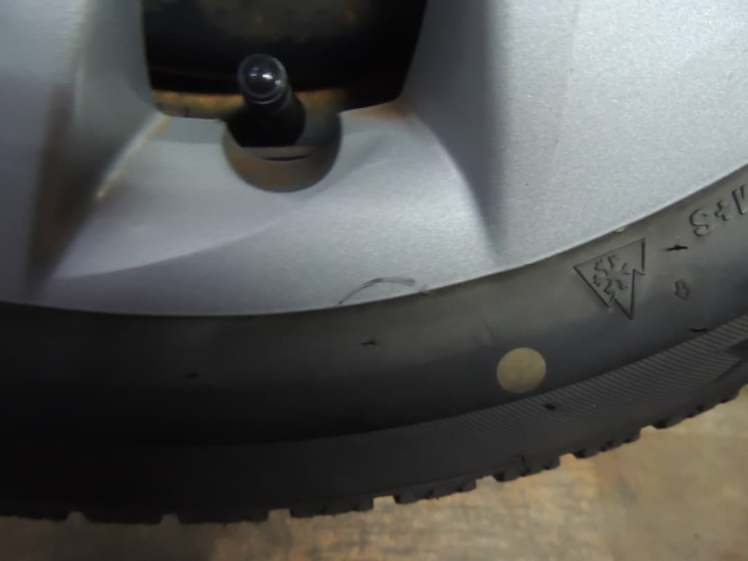 A6 155/65R14 75Q ブリヂストン スタッドレス ホイール付 4本