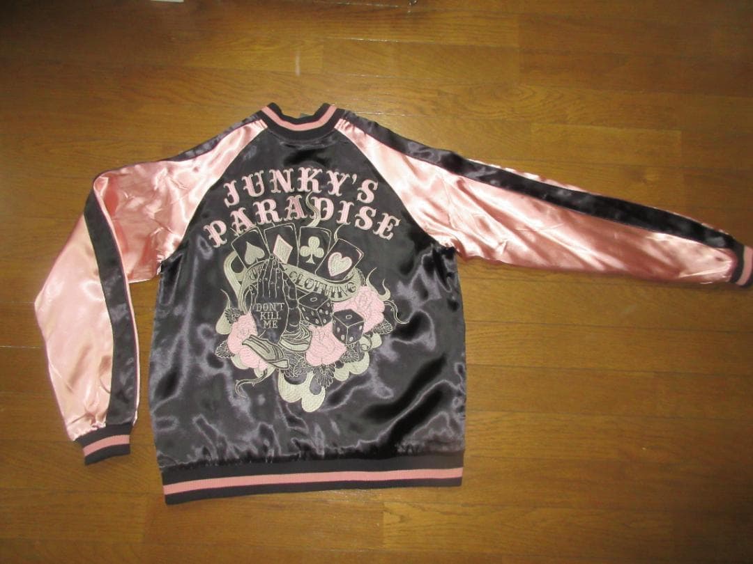 JUNKY'S PARADISEジャンキーズパラダイススカジャン　黒×ピンクＭ