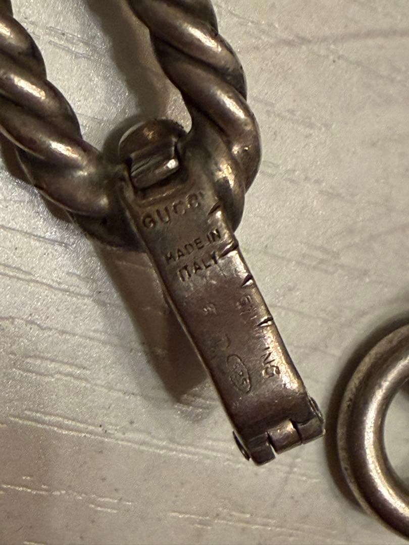 vintage gucci ロープブレスレット グッチ シルバー ロープチェーン