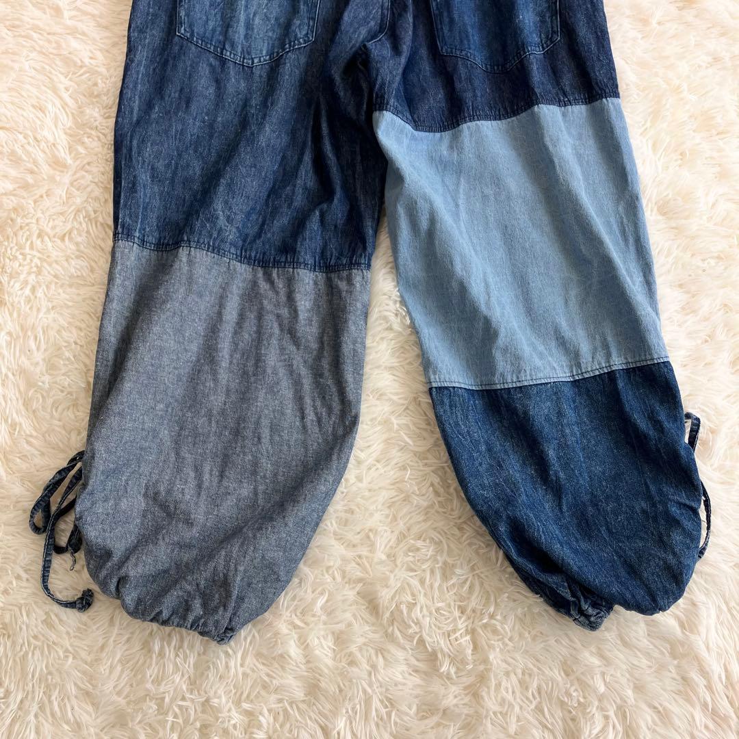 EL RODEO パッチワーク オーバーオール コットン ユニセックス ゆるだぼ