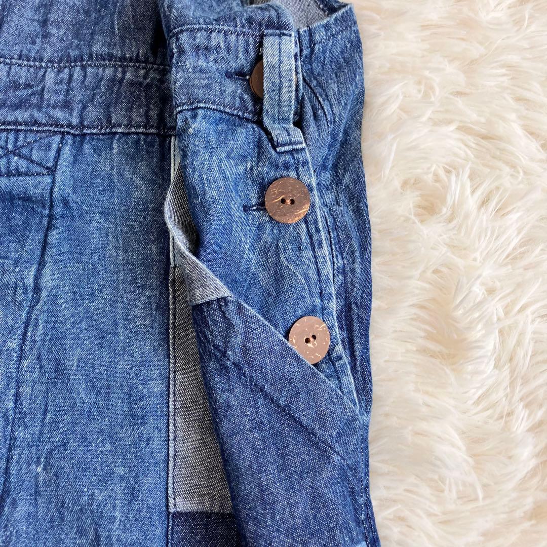 EL RODEO パッチワーク オーバーオール コットン ユニセックス ゆるだぼ