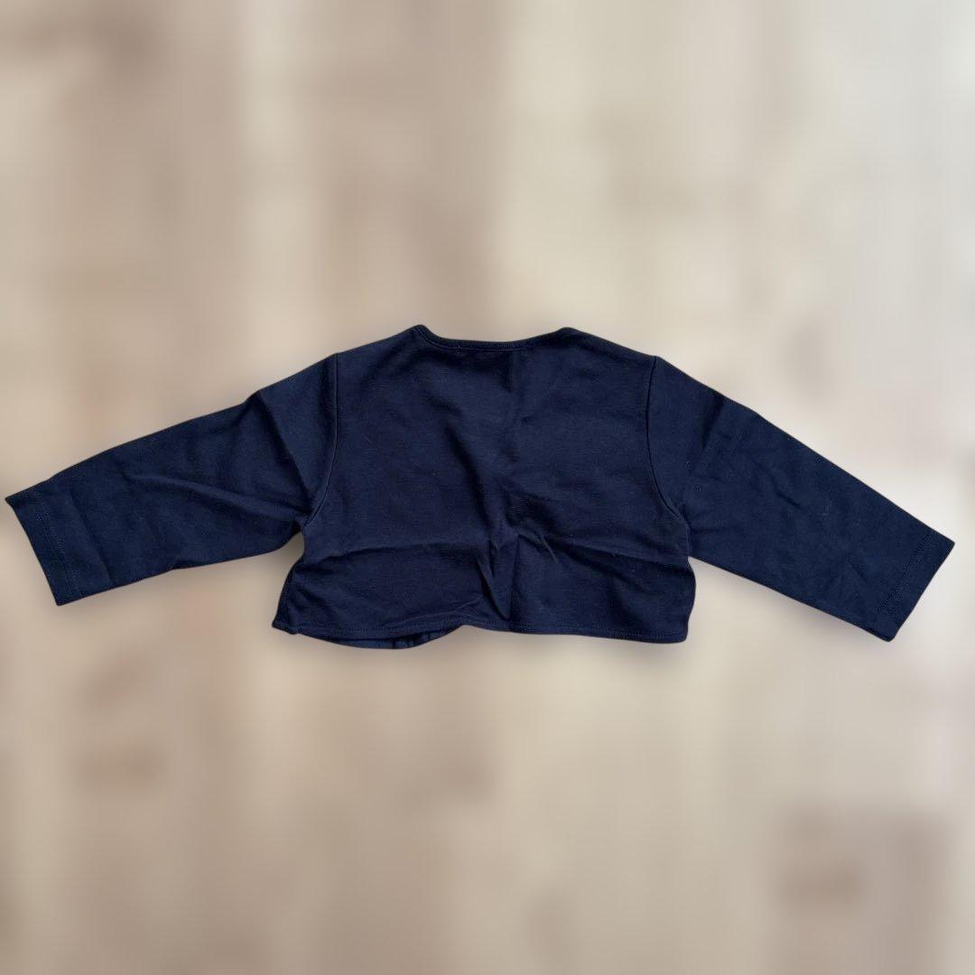 【新品】ファミリア　ジャンパースカート　トップス　カーディガン　90 ネイビー