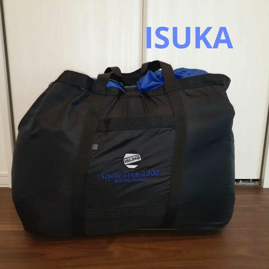 美品☆イスカ Tuck 1300 寝袋 青と黒