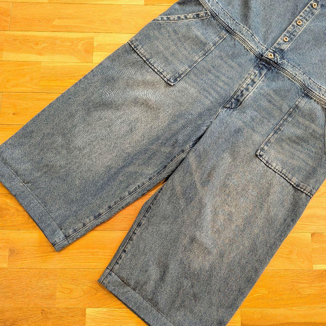 【低身長おすすめ訳あり】soulberry 　店長のデニムなサロペット　L