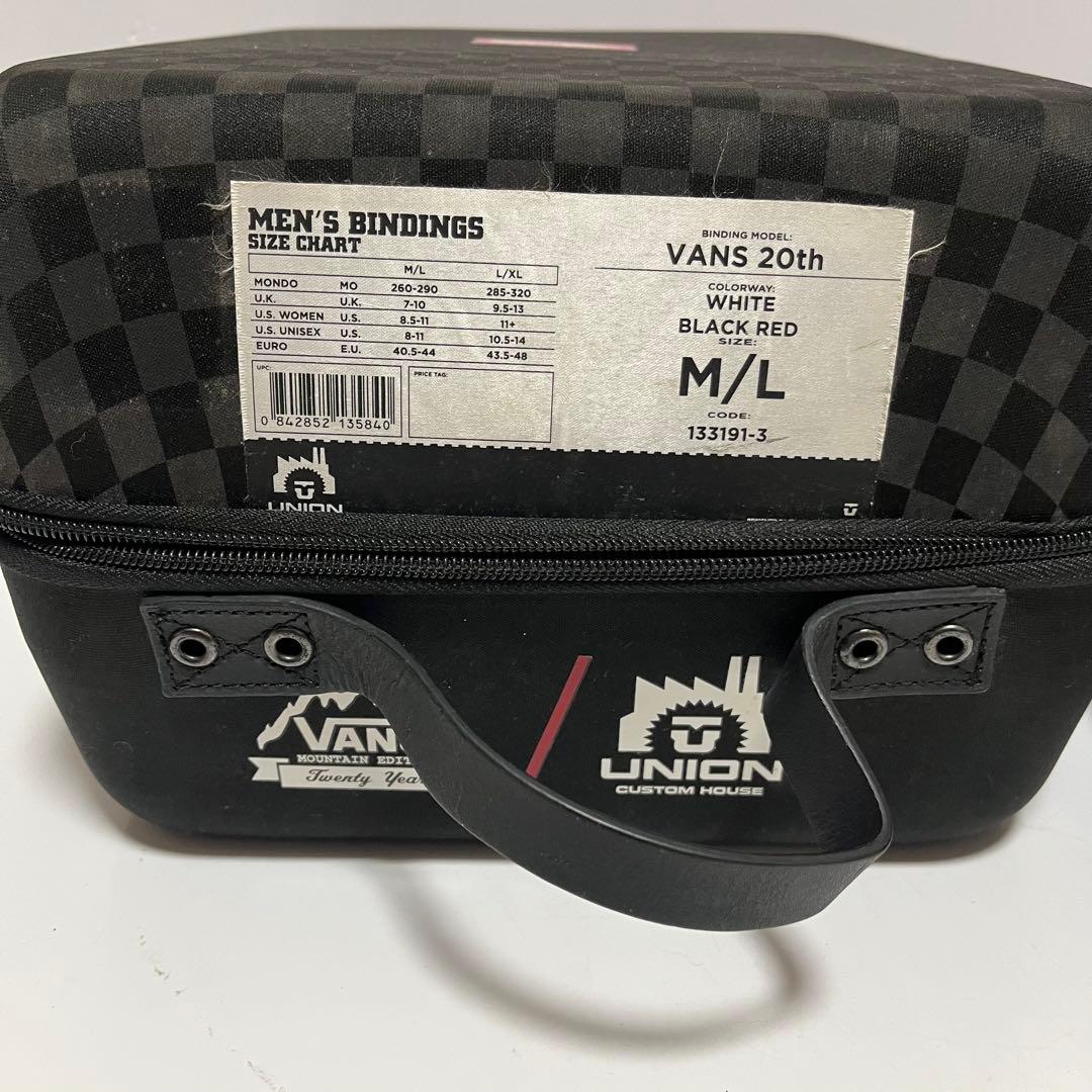 希少 UNION VANS 20th ビンディング コラボ 限定 M/Lサイズ