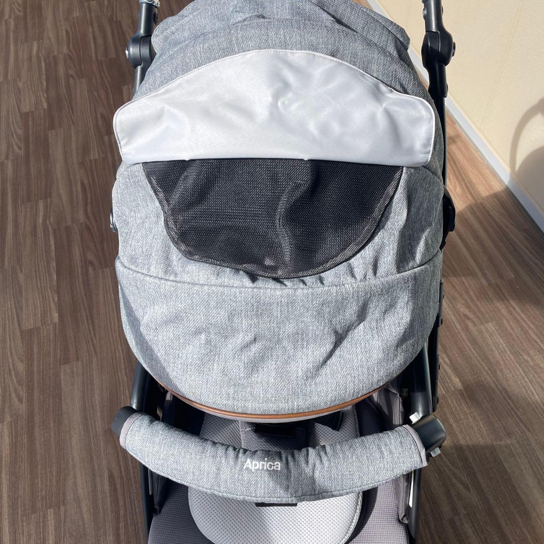【美品】Aprica ラクーナビッテ クッション レザーハンドル ベビーカー
