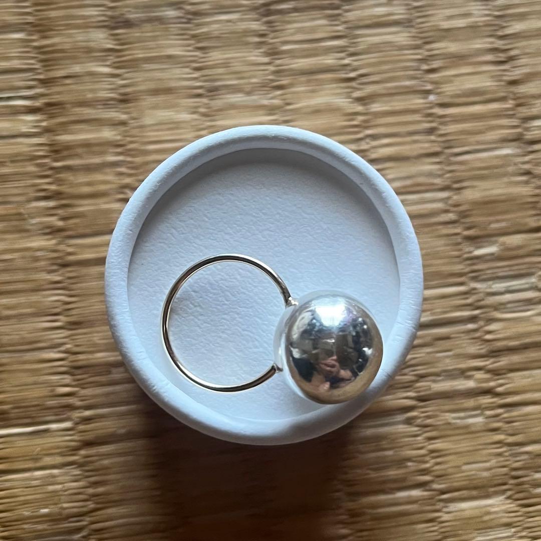 accessories mau パチンコ玉特大（K10＋silver)　ring