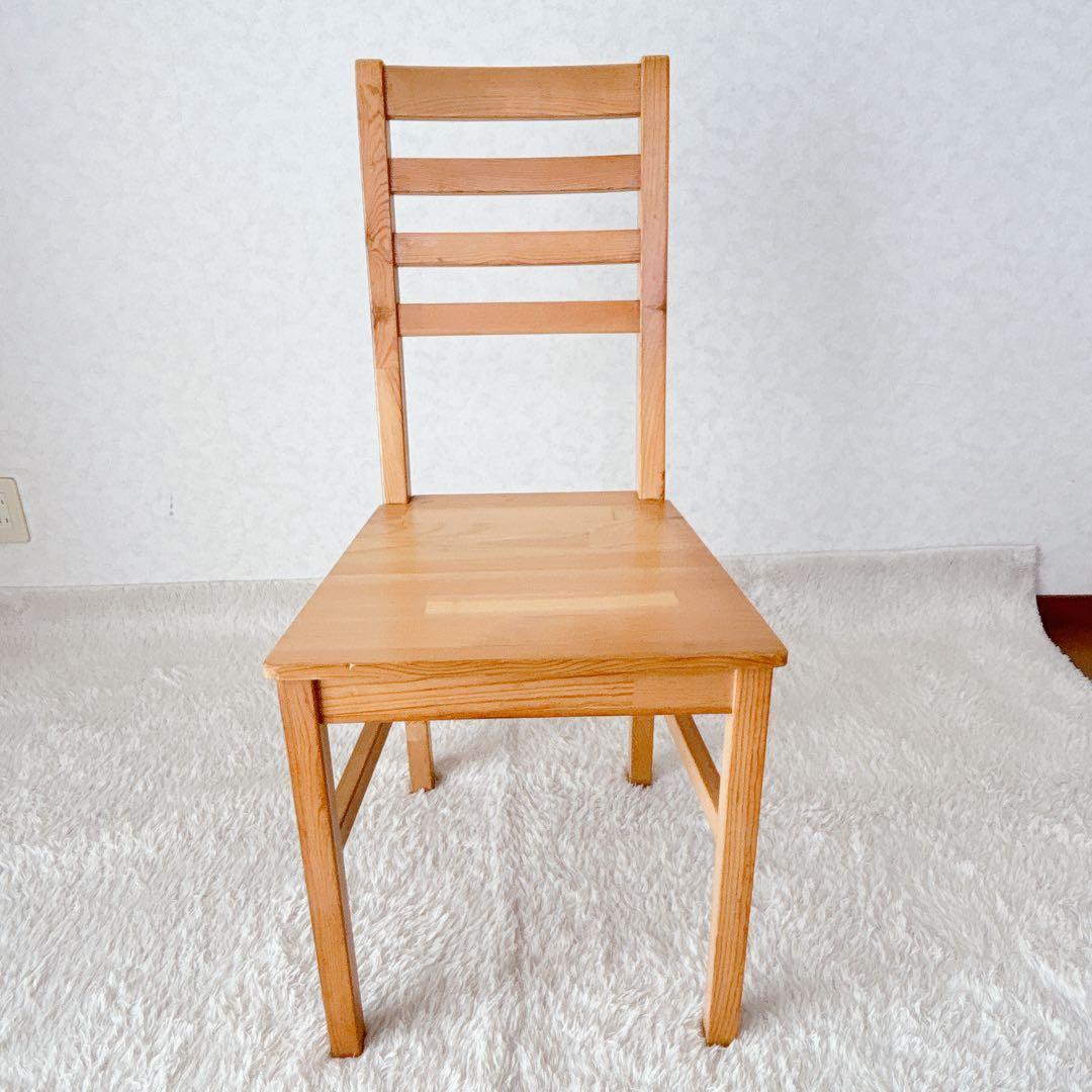 美品】天然木 ダイニング リビング スラットバックチェア カントリー