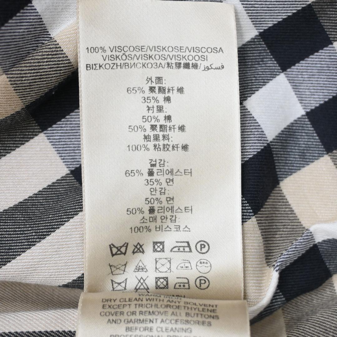 47944★年 バーバリー トレンチコート ノバチェック 近年 ベージュ*