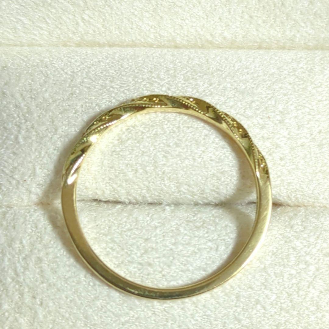 AHKAH　K18YGダイヤモンドリング