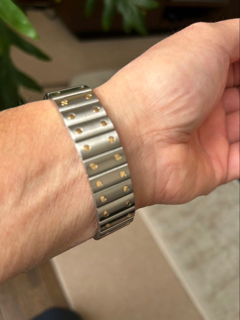 カルティエ　サントス　ガルべLMクォーツ正規OH済ユニセックス