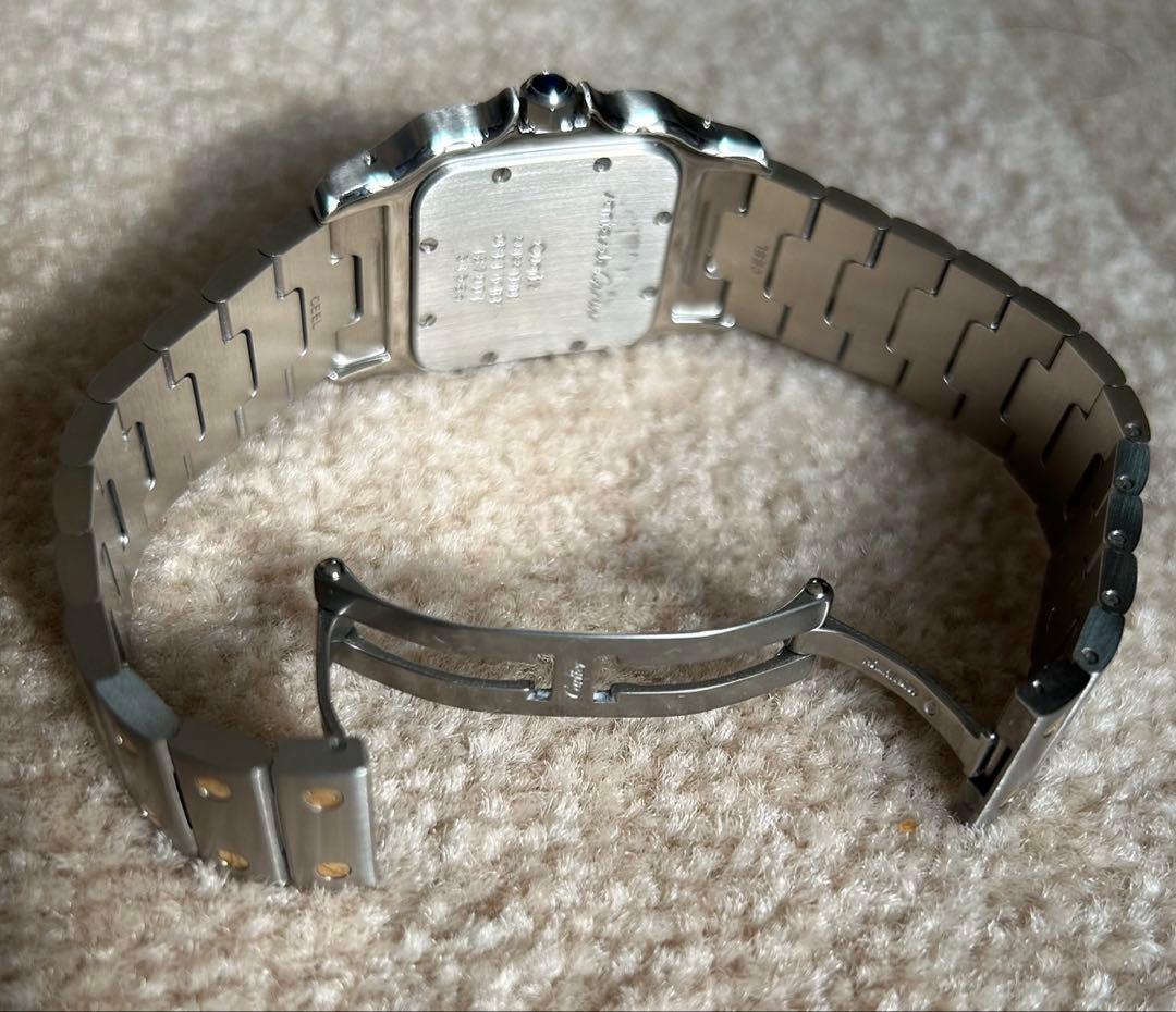 カルティエ　サントス　ガルべLMクォーツ正規OH済ユニセックス