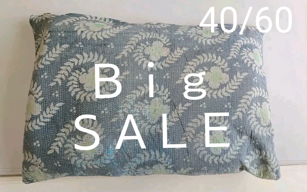 男前 渋い色 カンタキルトクッションカバー ラリーキルト 昭和レトロ 襤褸