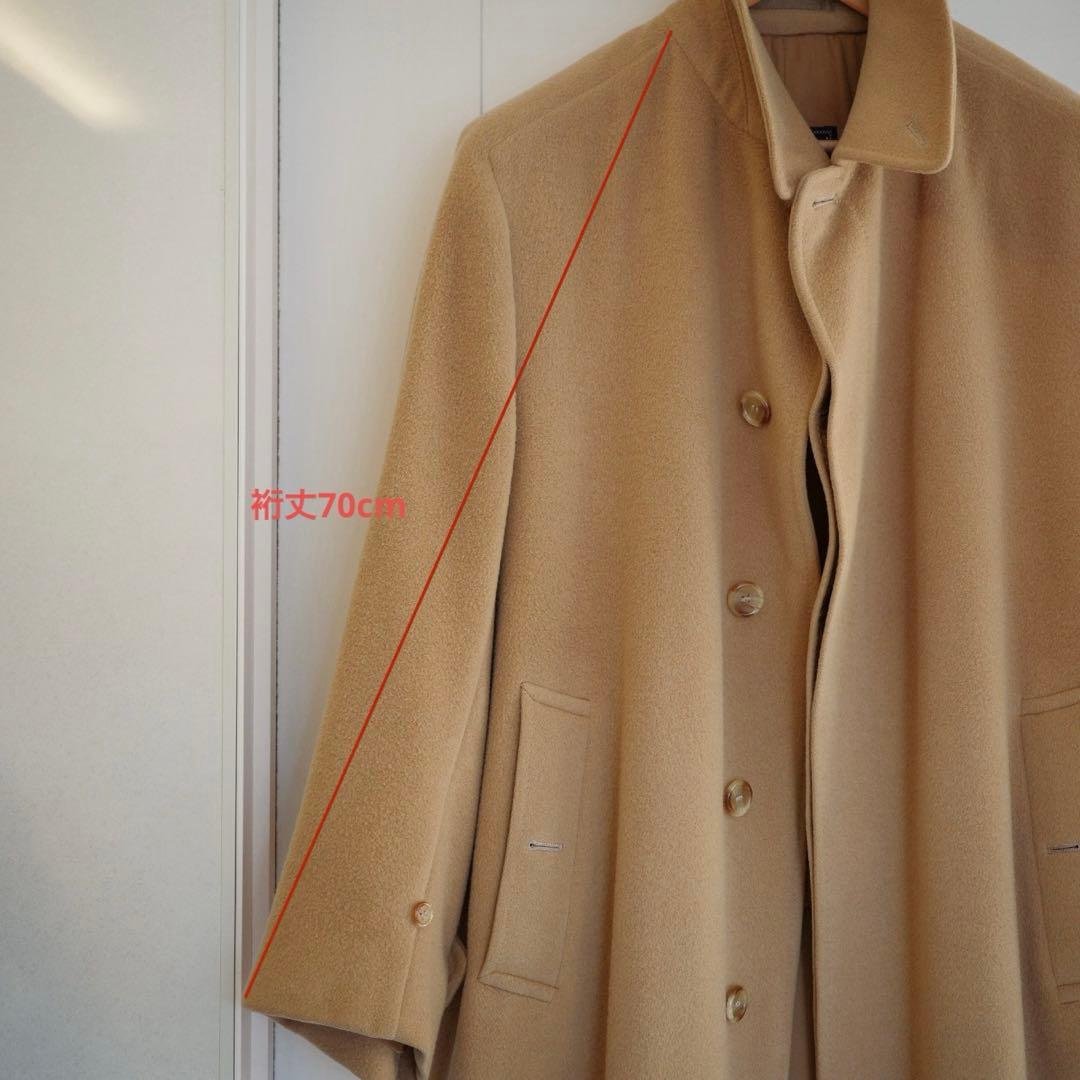 【希少】1980' Burberry サドルショルダーウールカシミアコート