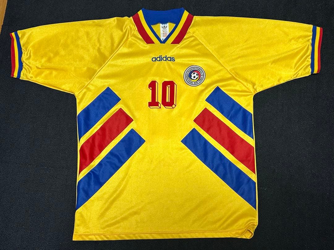 ルーマニア代表ユニフォーム　10ゲオルゲ・ハジ　94年W杯頃　Lサイズ