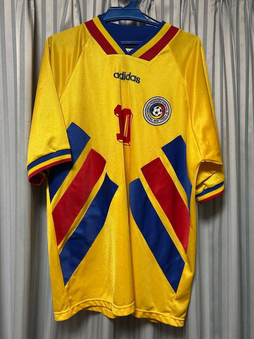 ルーマニア代表ユニフォーム　10ゲオルゲ・ハジ　94年W杯頃　Lサイズ
