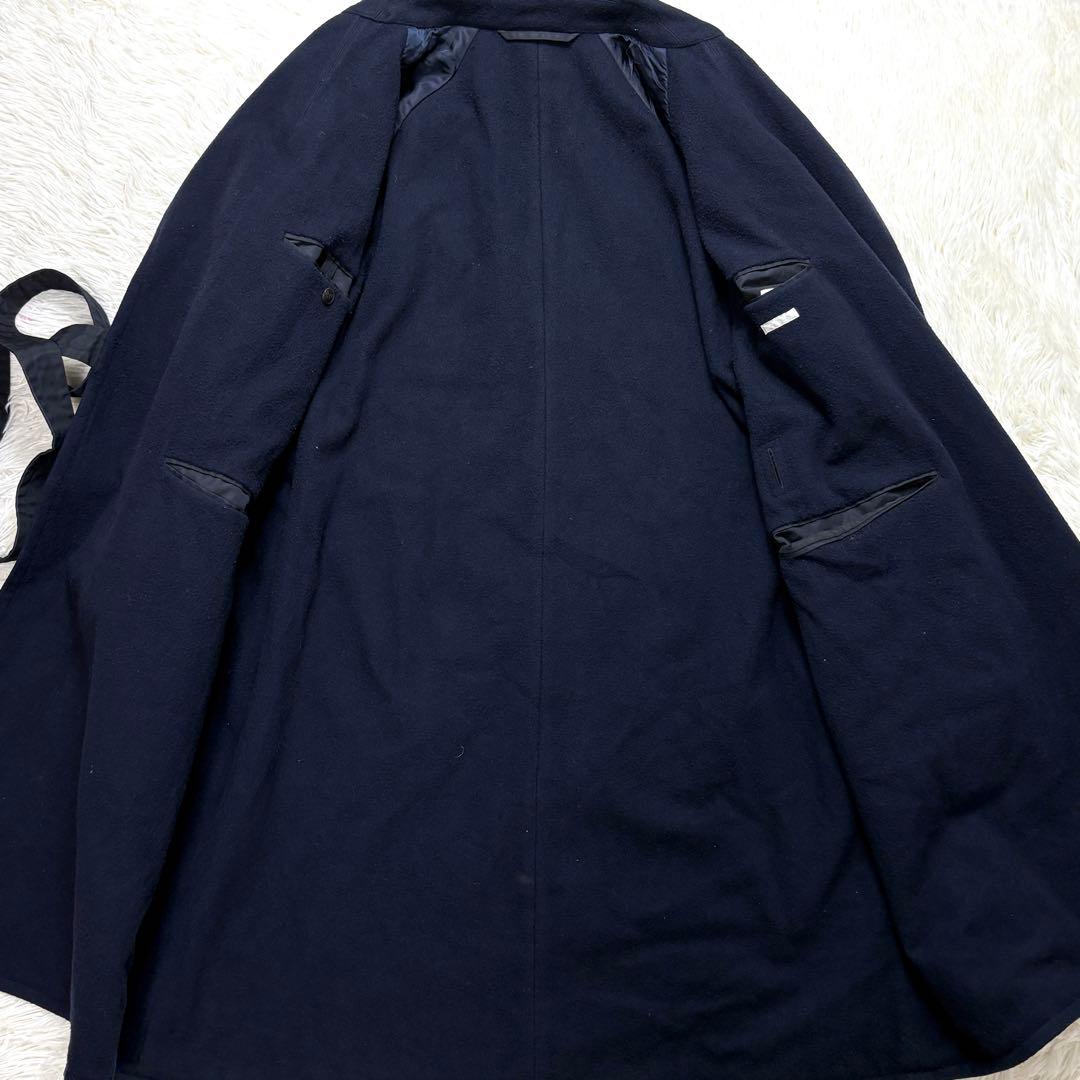 【美品】comoli タイロッケンコート 15AW ネイビー ウールナッピング