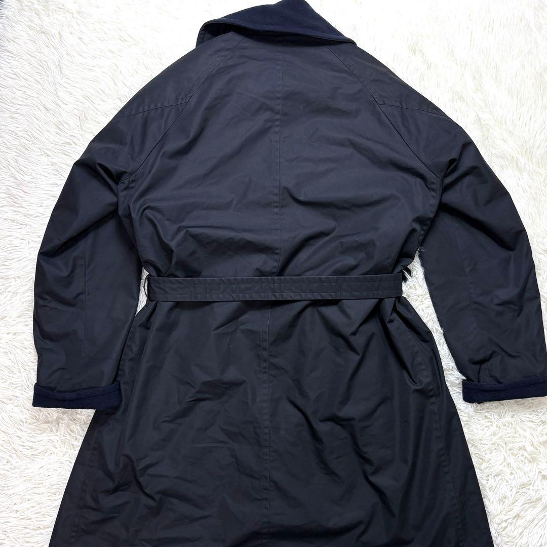 【美品】comoli タイロッケンコート 15AW ネイビー ウールナッピング