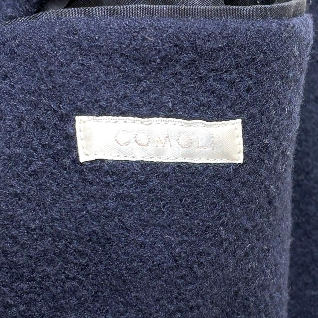 【美品】comoli タイロッケンコート 15AW ネイビー ウールナッピング
