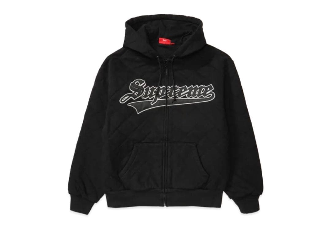 トップス Supreme Quilted Zip Up Hooded Sweatshirt