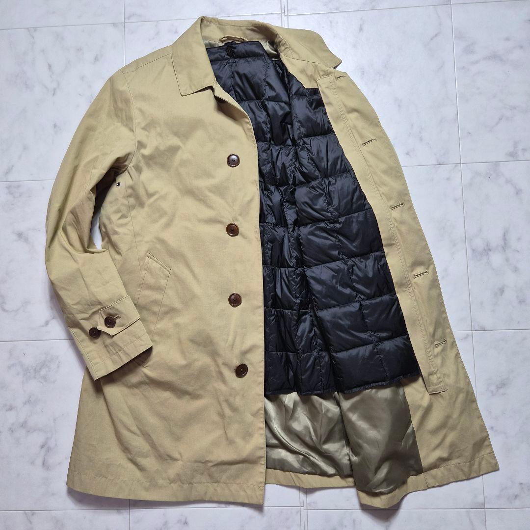 【美品】シップス×タイオン ステンカラーコート ダウンライナー M