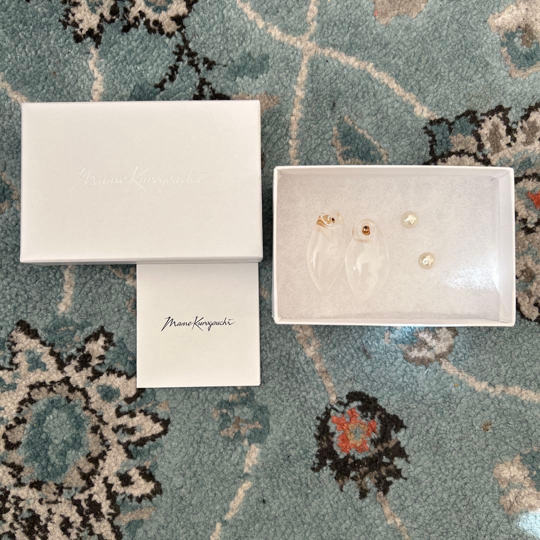 アクセサリー Organic motif Glass Earrings