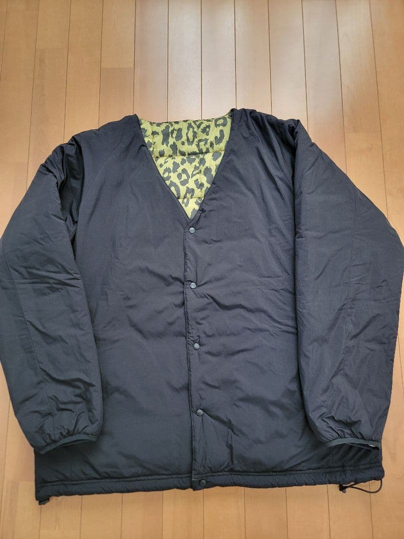 WAX　Reversible nyron cardigan ブラック