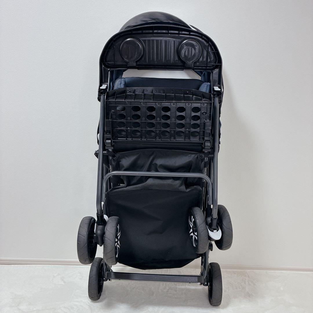 KATOJI カトージ 2人乗りベビーカー 2人でGO ネイビー 双子 兄弟