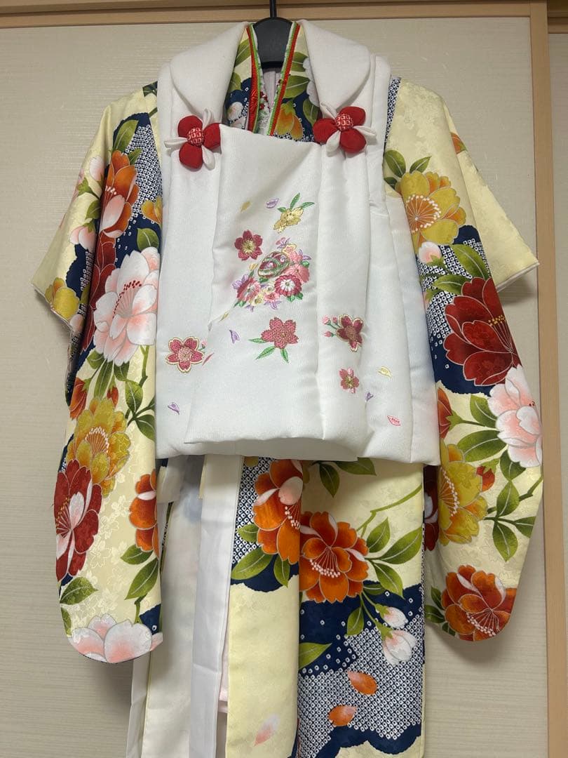 七五三 着物 3歳レトロ 女の子 フルセット