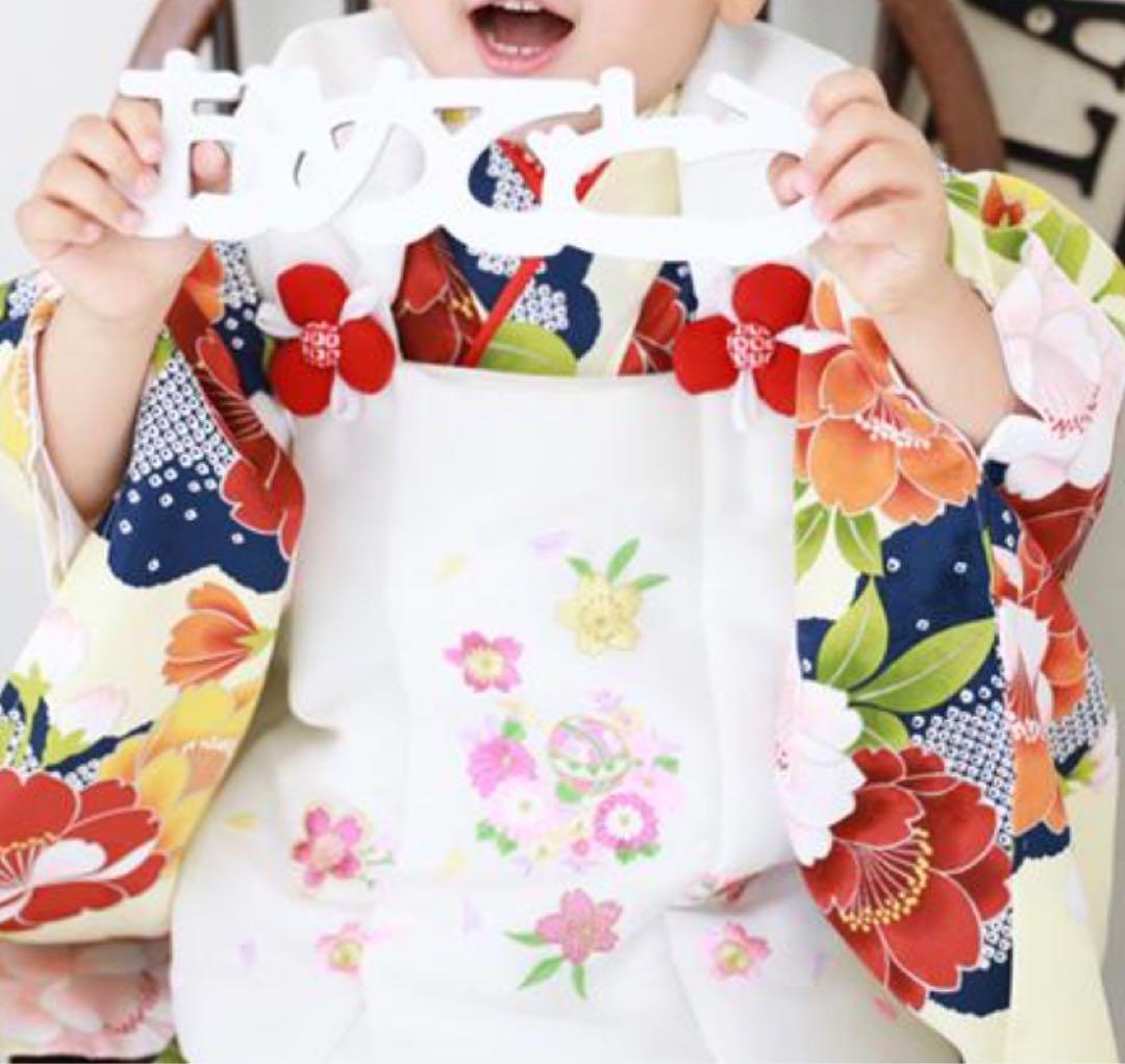 七五三 着物 3歳レトロ 女の子 フルセット