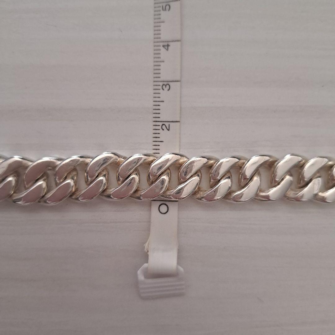 シルバー925 メンズブレスレット 喜平ブレスレット クロス