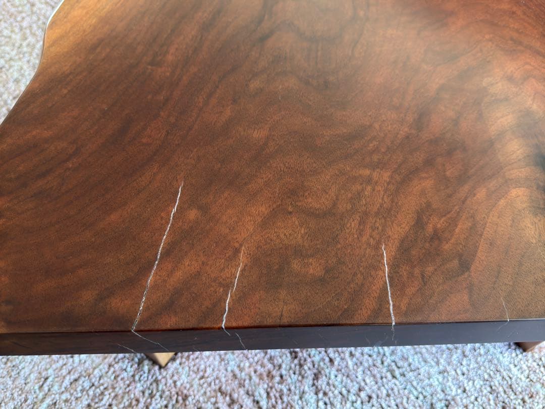 ウォールナット 一枚板 ローテーブル122cm