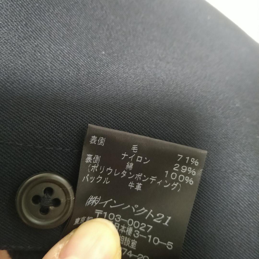 【新品】Ralph Lauren ネイビー ステンカラーロングコート　7号