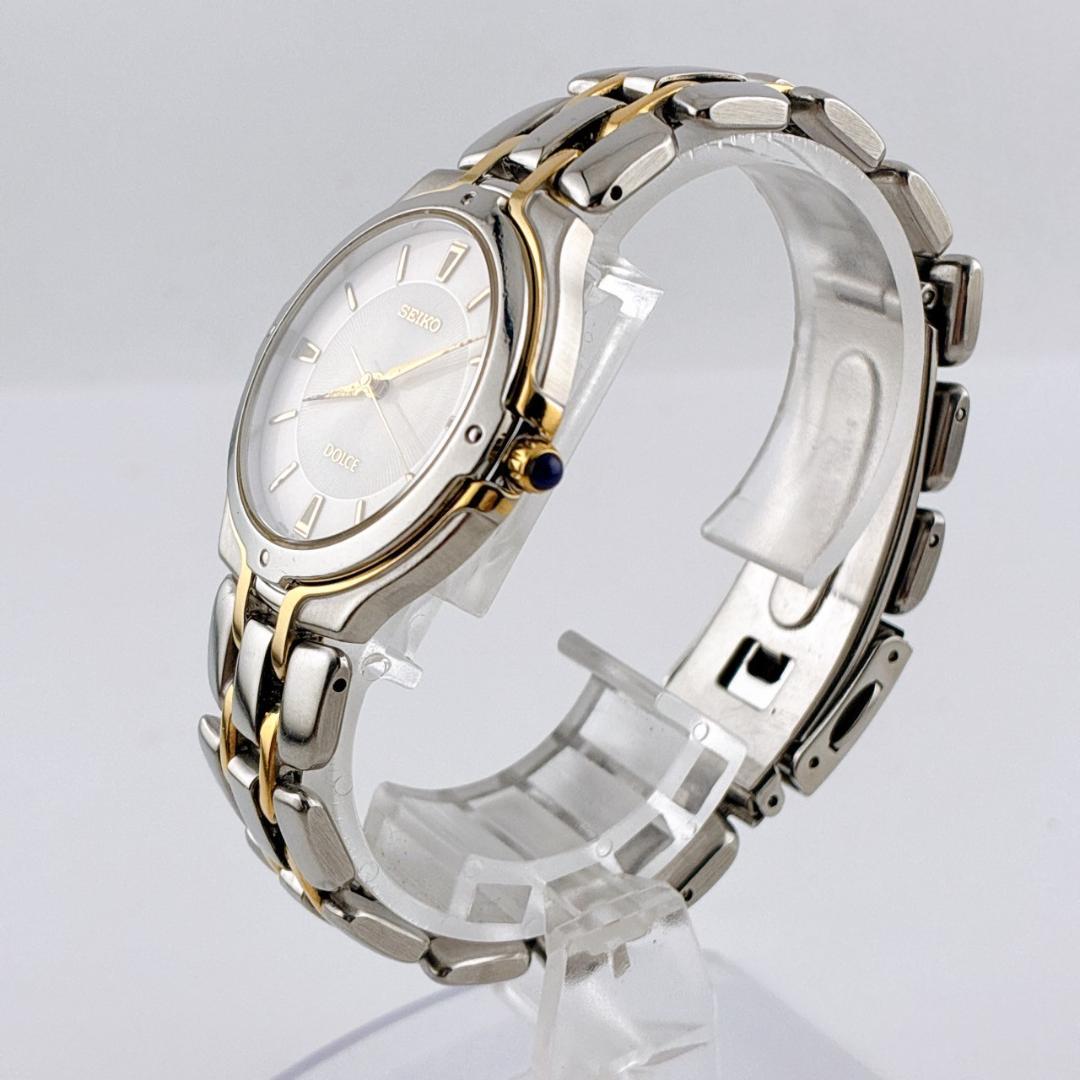 【希少/電池交換済】 SEIKO　DOLCE　腕時計　コンビ　ゴールド