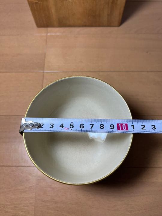 716 希少　九谷焼　龍山作　色絵金彩　百人一首　茶碗　未使用