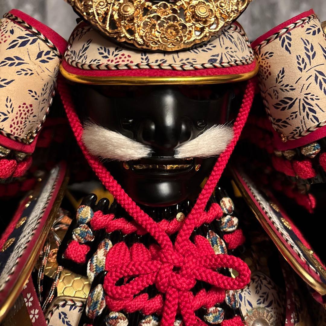 五月人形　鎧兜　本絹赤糸威大鎧