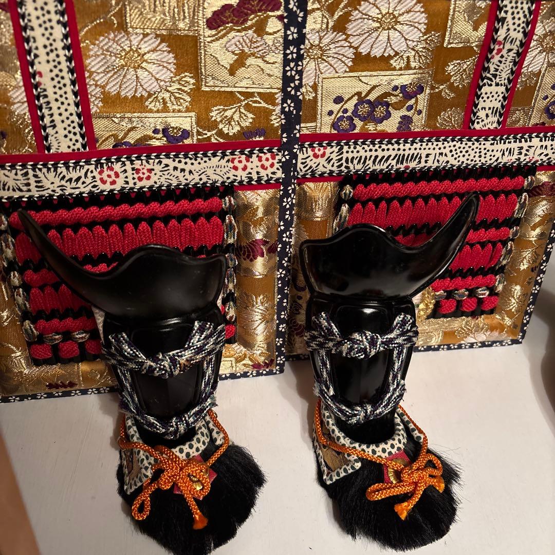 五月人形　鎧兜　本絹赤糸威大鎧